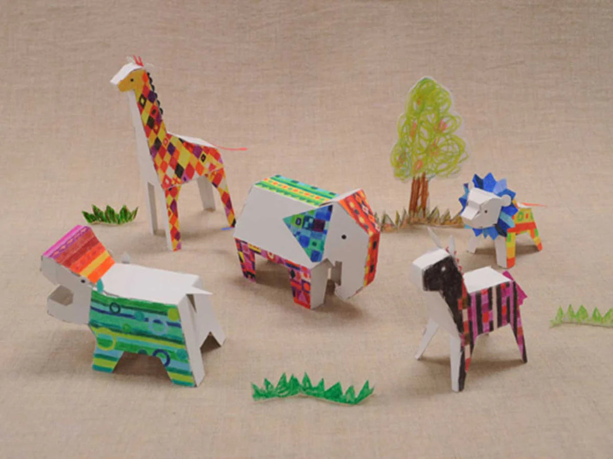 3D Ausmalbuch Animals