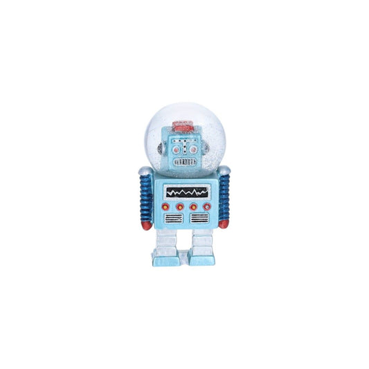 Mini Schneekugel Roboter