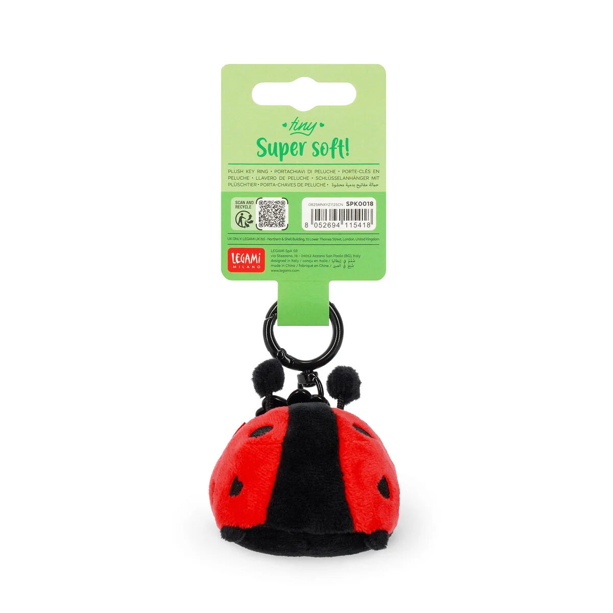 Plüsch-Schlüsselanhänger Super Soft Marienkäfer