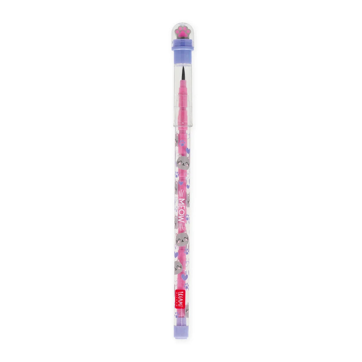 Stapelbarer Bleistift mit Radiergummi Kitty