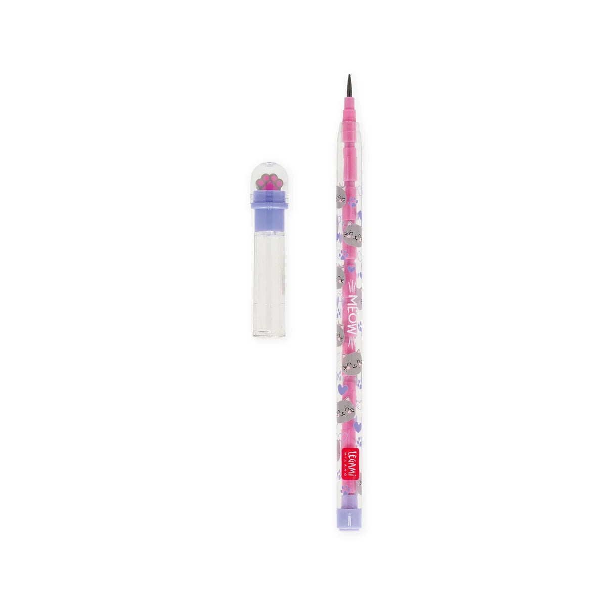 Stapelbarer Bleistift mit Radiergummi Kitty