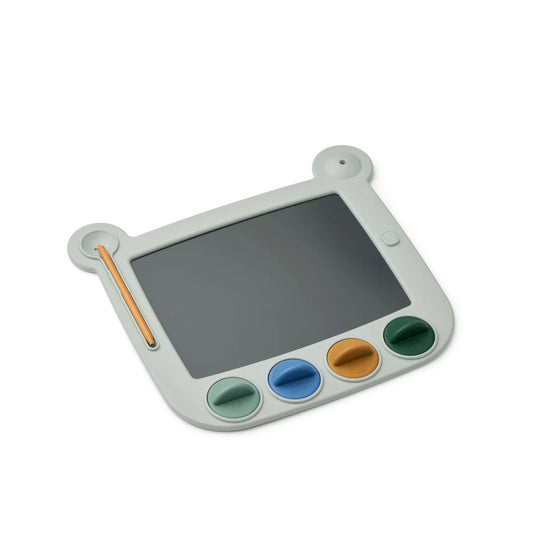 Venzora LCD-Zeichenbrett mit Stempeln dove blue