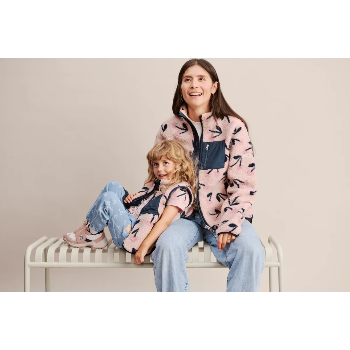 Nelson Fleecejacke Mega Cherry heart / Rosey