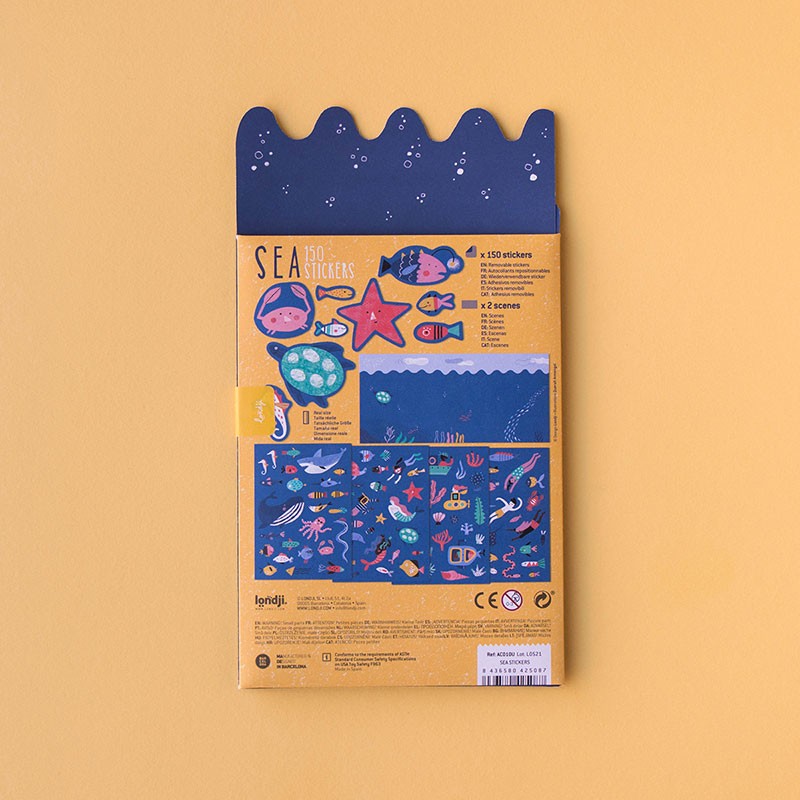 Wiederverwendbare Sticker "Sea"