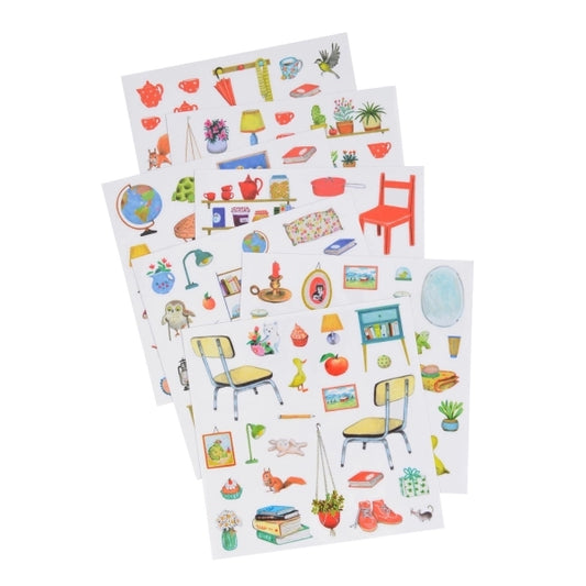 Mal- und Stickerbuch La Grande Famille