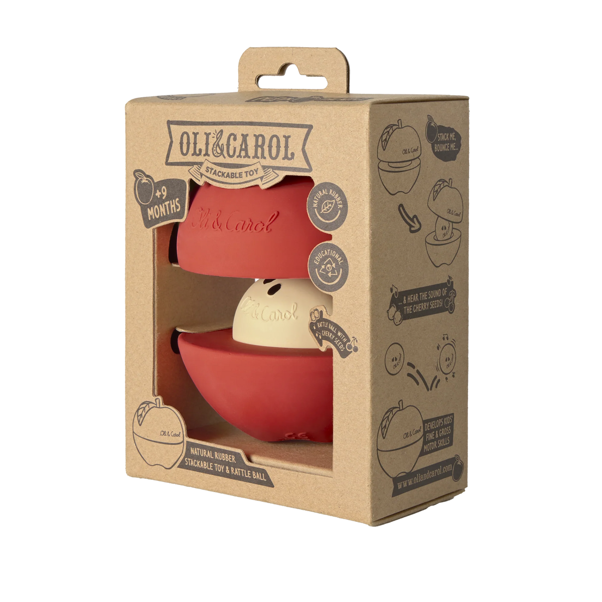 Apple Steckspiel & Rassel Ball
