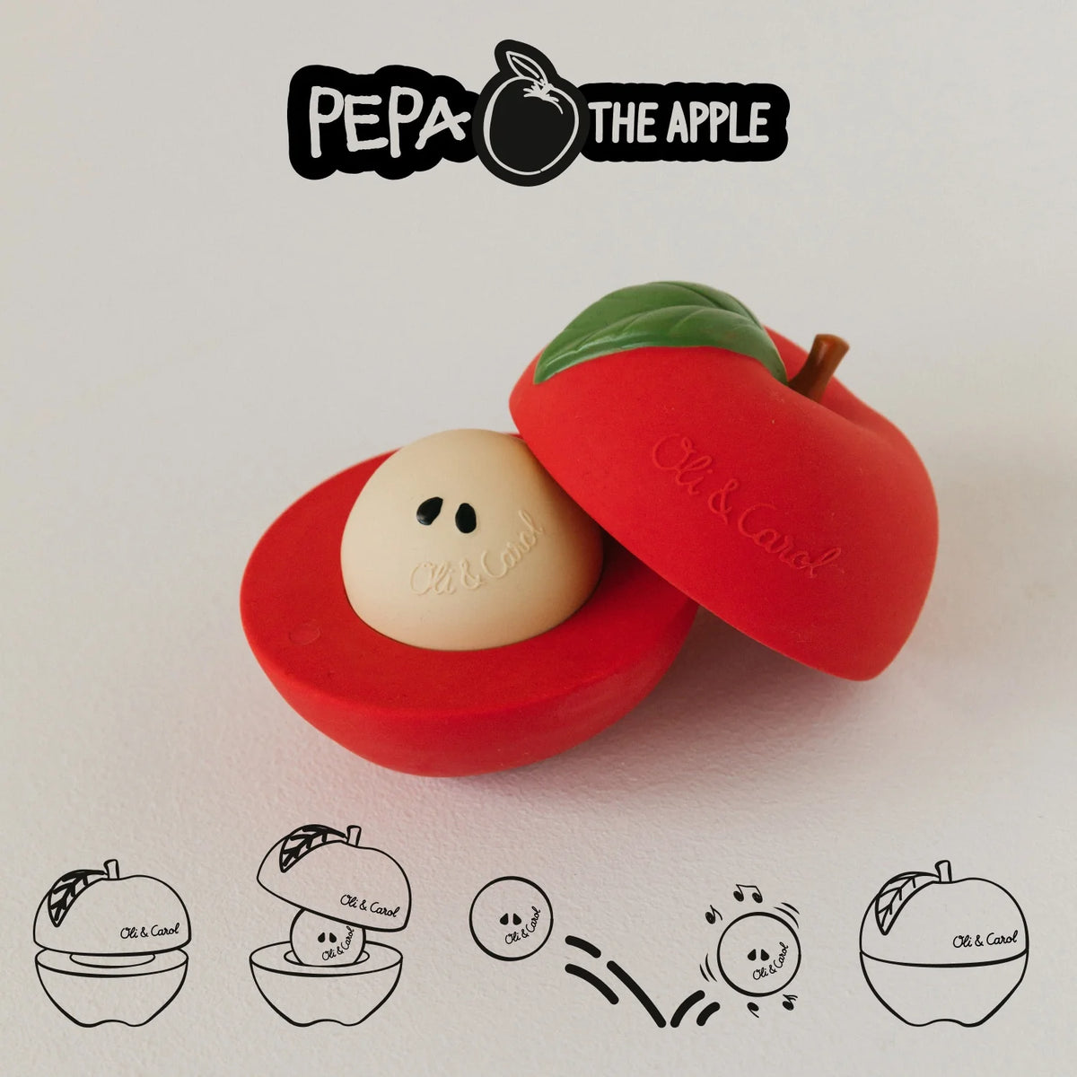 Apple Steckspiel & Rassel Ball