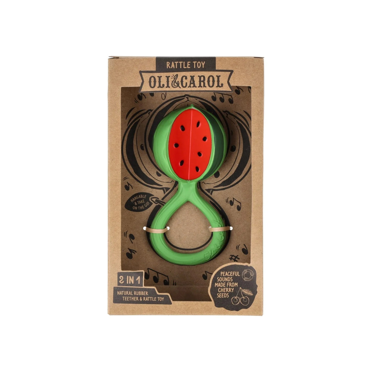 Zahnungshilfe und Rassel "Wassermelone"