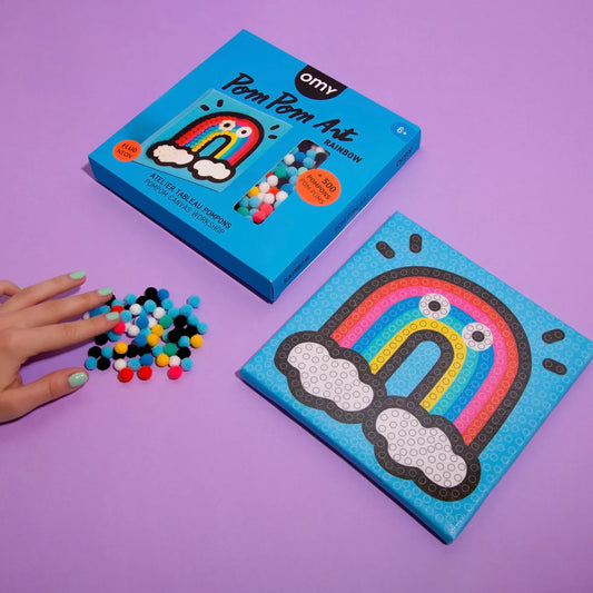 Pom Pom Art Rainbow