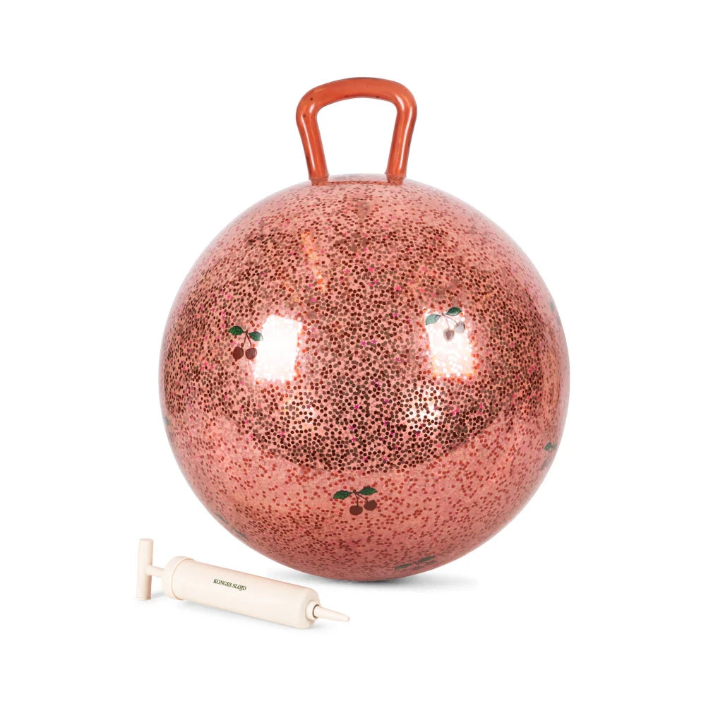 Glitter Hüpfball Cherry