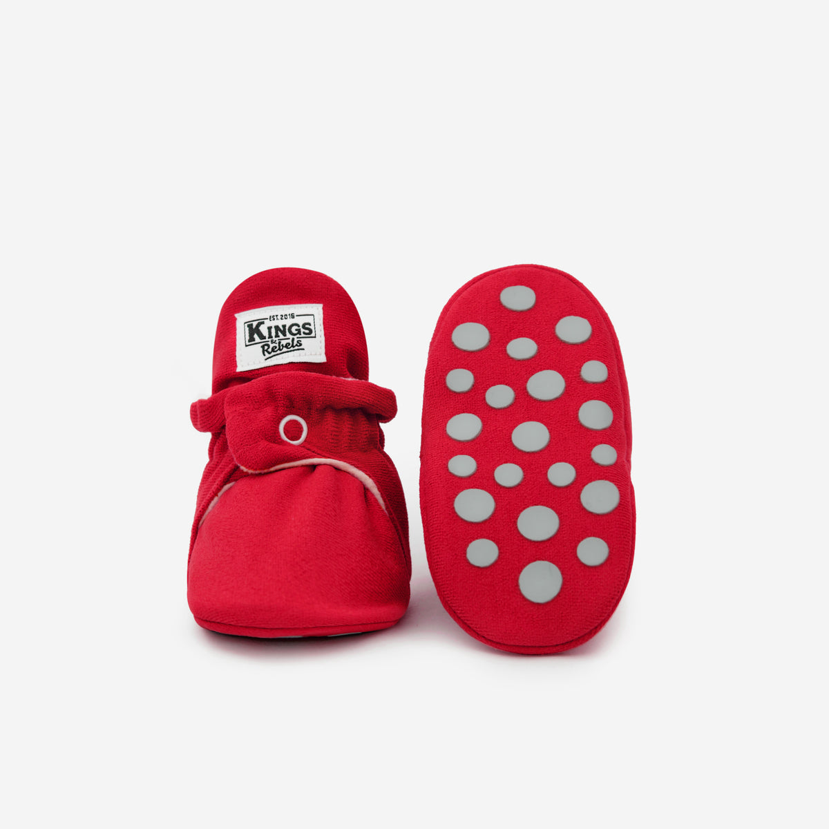 Booties Gamuza Gripper Red