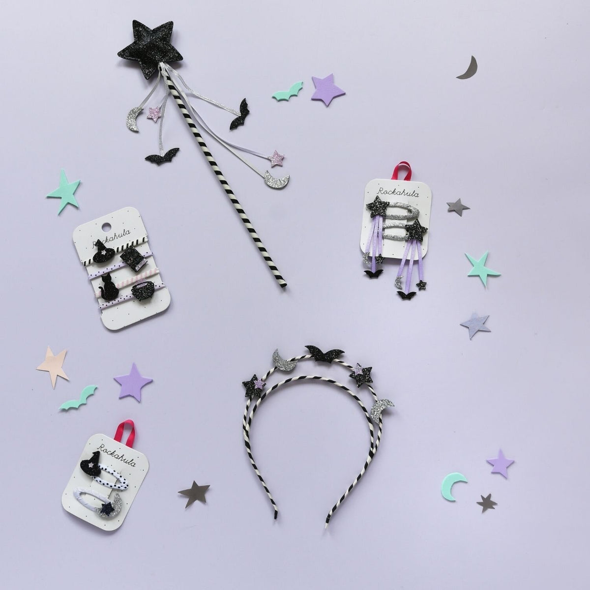 Spooky Star Streamer Haarspangen