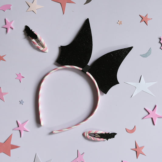 Stripy Fledermaus Haarreif