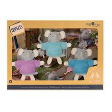 Laden Sie das Bild in den Galerie-Viewer, Kuscheltier Mäuse "Die Drillinge"