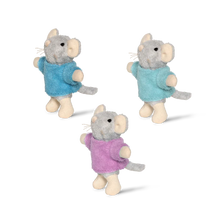 Laden Sie das Bild in den Galerie-Viewer, Kuscheltier Mäuse "Die Drillinge"
