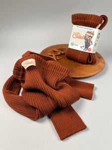 Hippy Strumpfhose mit Trägern ohne Fuß Cinnamon