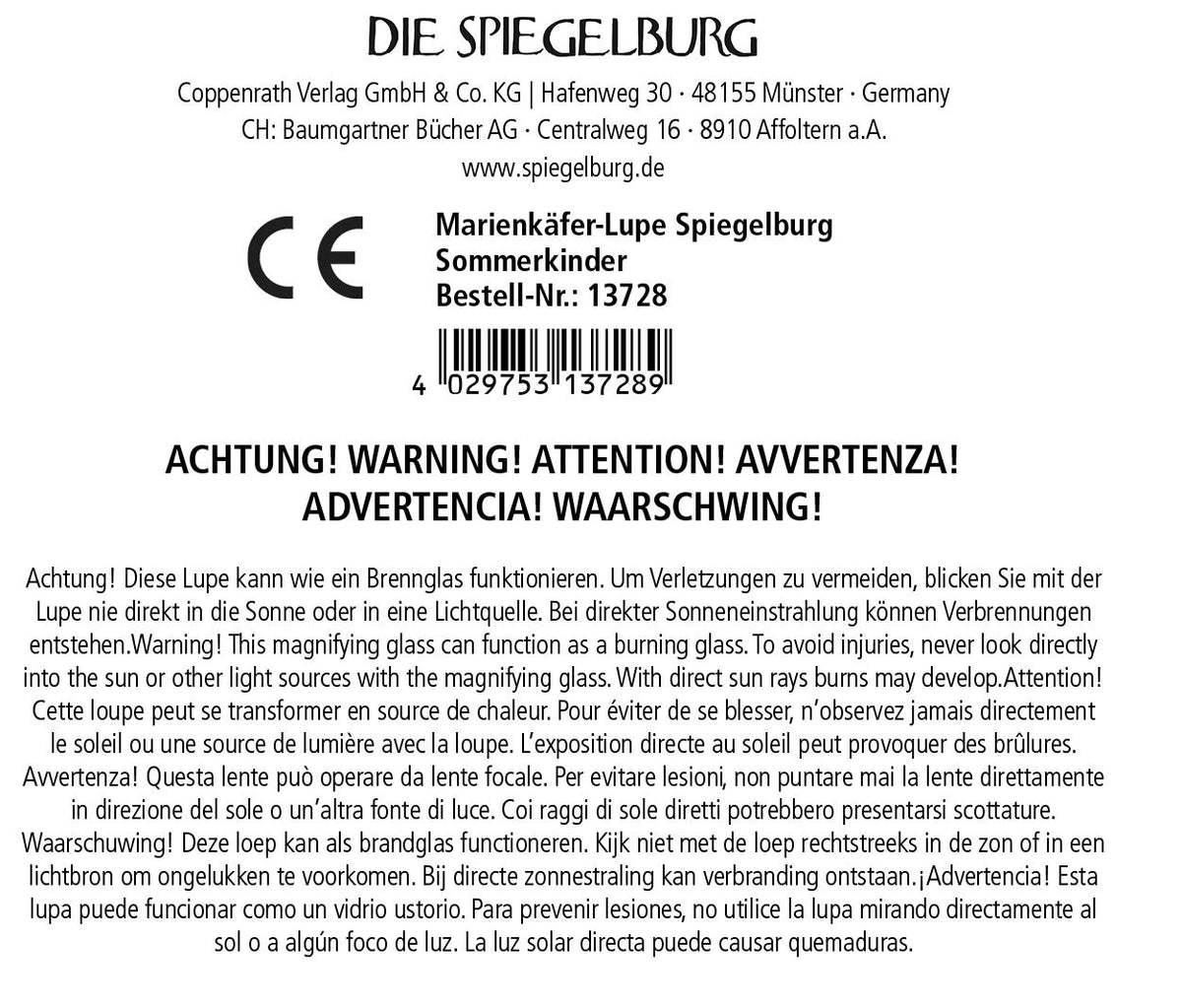Marienkäfer-Lupe