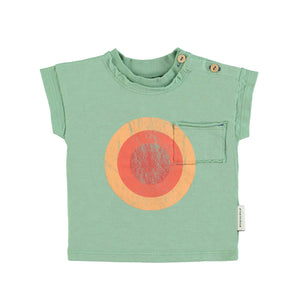 Baby T-Shirt Green / circle print