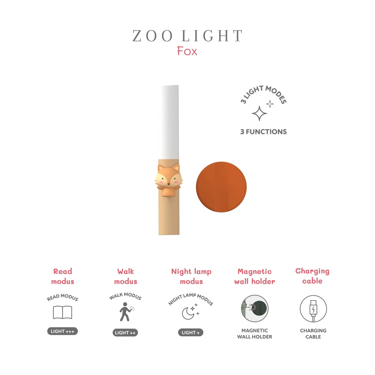 Zoo Light 3-in-1-Lampe Fuchs