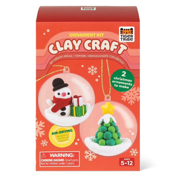 Clay Craft Kit Schneemann & Tannenbaum