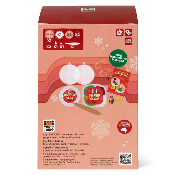 Clay Craft Kit Schneemann & Tannenbaum
