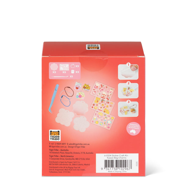 Sticker Craft Kit Kawaii Bag Charms