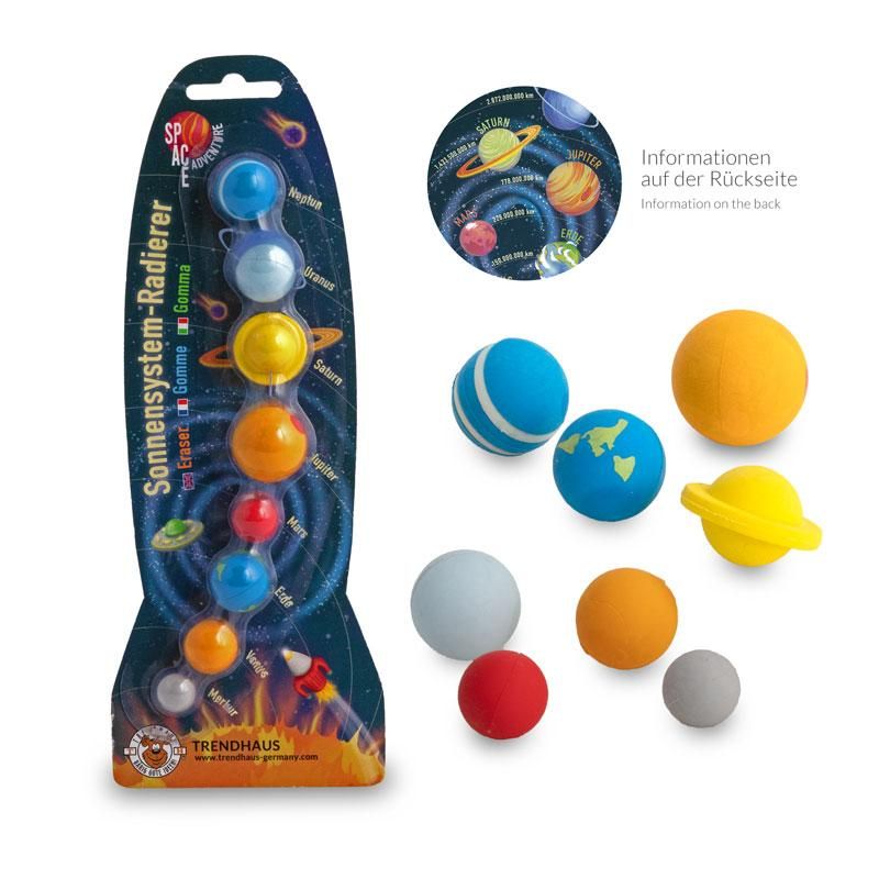 Sonnensystem Radiergummis