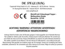 Laden Sie das Bild in den Galerie-Viewer, Bleistift mit Schneekugel-Topper Winterzauber