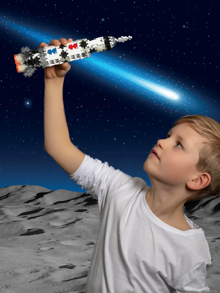 Mini Bausteine "Saturn V Rakete"