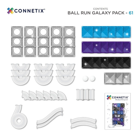 Magnetbausteine Ball Run Galaxy Pack 61 Teile