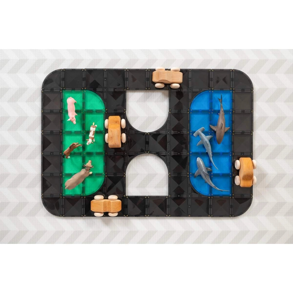 Magnetische Bausteine Roads Creative Pack 48 Teile