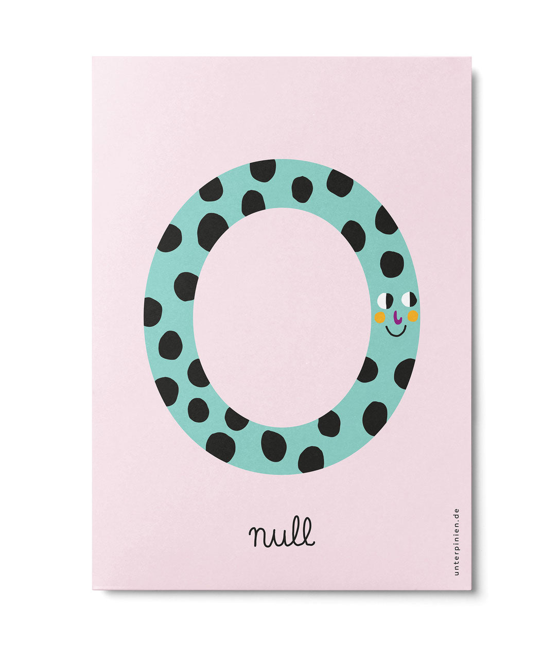 Postkarte "Zahlen 0-9"