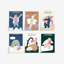 Laden Sie das Bild in den Galerie-Viewer, Affirmations-Kartenset für Kinder mit Halter 1