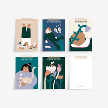 Laden Sie das Bild in den Galerie-Viewer, Affirmations-Kartenset für Kinder mit Halter 1