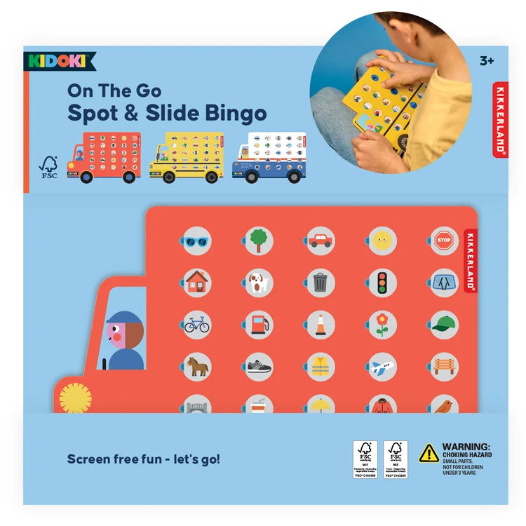 Kidoki On The Go Spot & Slide Bingo