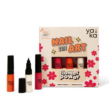 Laden Sie das Bild in den Galerie-Viewer, 2-in-1-Nagellack-Set "Flower Power"