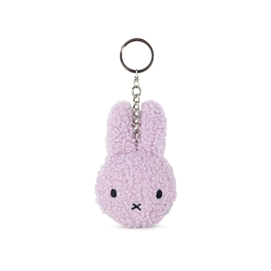 Flacher Miffy Eco Teddy Schlüsselanhänger Lavender
