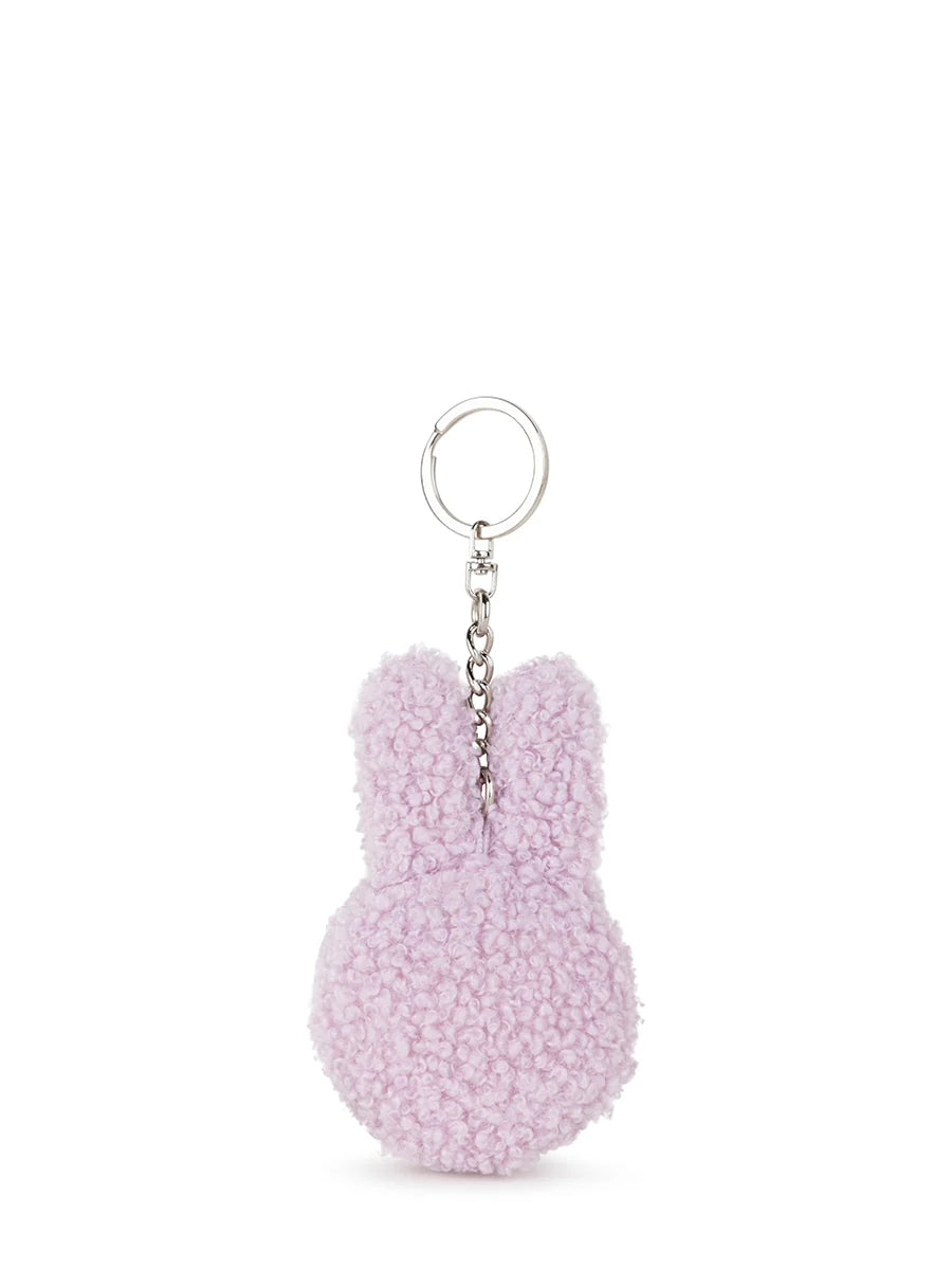 Flacher Miffy Eco Teddy Schlüsselanhänger Lavender