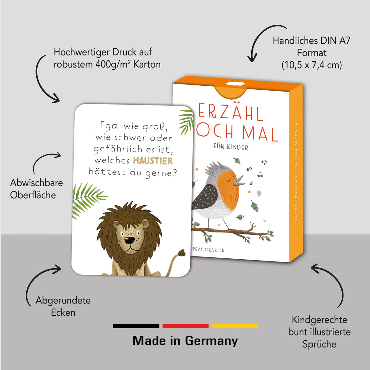 Gesprächskarten für Kinder "Erzähl doch mal"