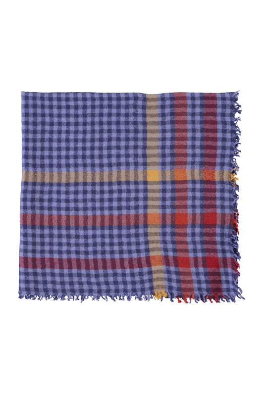 Schal Light Purple Checkered