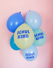 Laden Sie das Bild in den Galerie-Viewer, Schulkind Luftballons blau-Mix