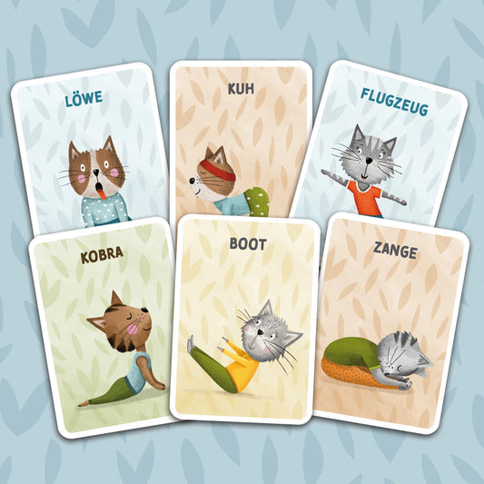Kinderyoga Karten "Katzenyoga"