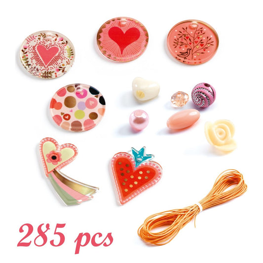 Schmuck basteln: Bastelperlen Herzen
