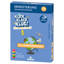 Laden Sie das Bild in den Galerie-Viewer, Klick Klack Klug Kartenset Allgemeinwissen ab 7 Jahren