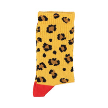 Laden Sie das Bild in den Galerie-Viewer, Socken Mustard Animal Print