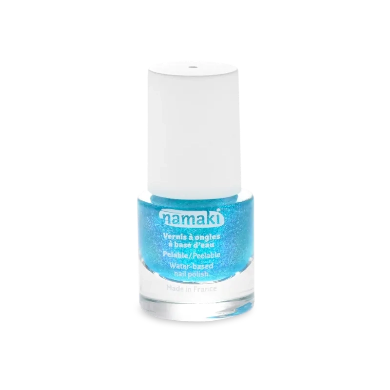Kinder Nagellack Lagunenblau ultra-glitzernd