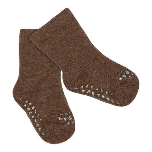 Rutschfeste Terry Socken Chocolate