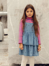 Laden Sie das Bild in den Galerie-Viewer, Dotted Denim Kleid
