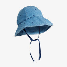 Laden Sie das Bild in den Galerie-Viewer, Dotted Denim Sonnenhut