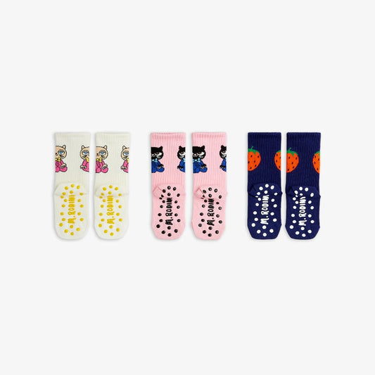 Cats 3er Pack Anti-Rutsch Socken